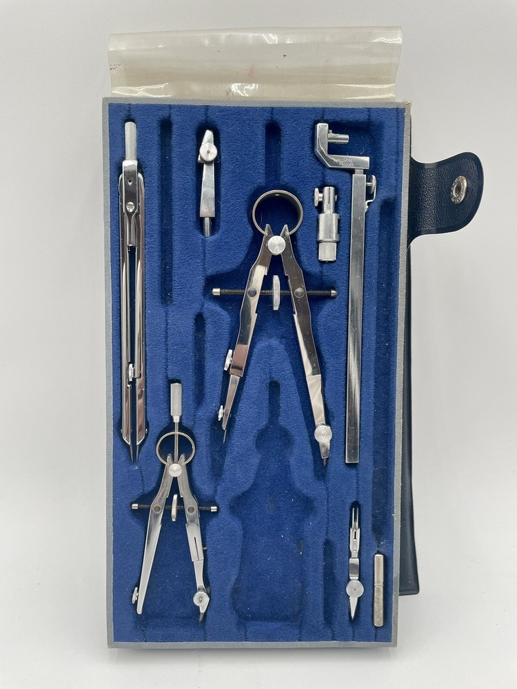 Vintage ALVIN 980 Precision Drawing Set Germany “ Missing Pieces “