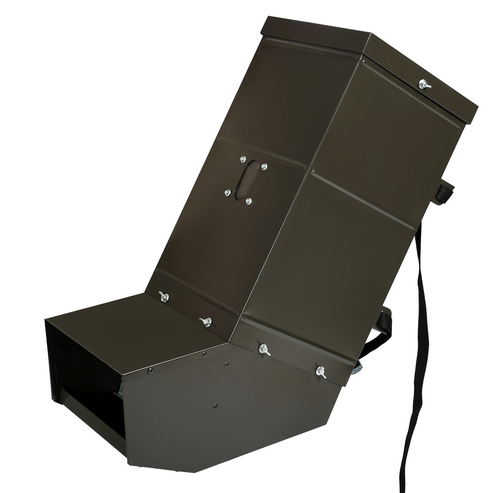85 LBS Gravity Feeder Box For Deer Tree Post Mount Feeder Wild Game Hunting