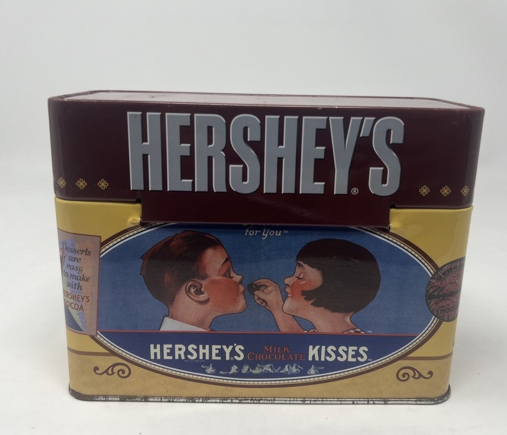 Hersheys Chocolate Keepsake Recipe Tin With Recipe Cards