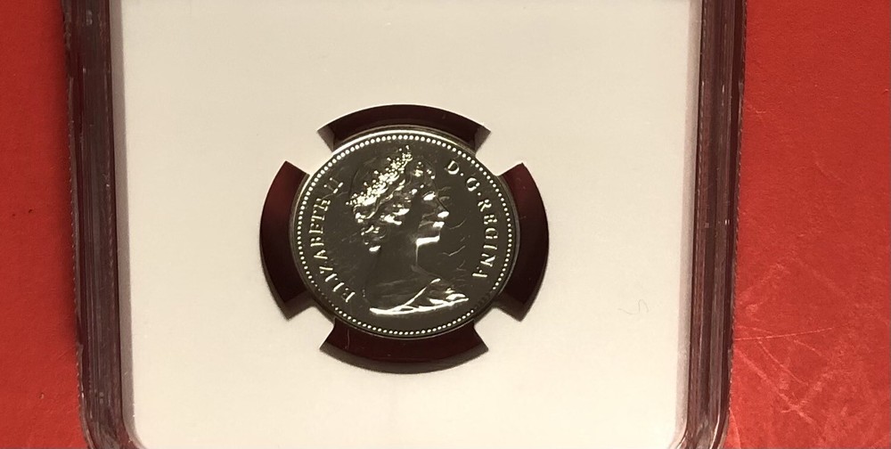 1982-CANADA-5 CENTS COIN,GRADED BY NGC SP 66.