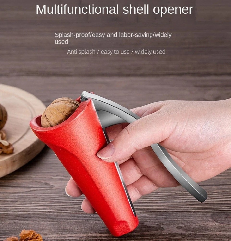 Nut Cracker Bottle Style Ergonomic Walnut Pecan Opener Sheller Tool 1-Pack