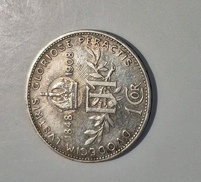 AUSTRIA / SILVER 1 CORONA 2./ JUBILEE 1848-1908