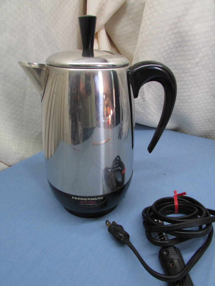 Vintage Farberware Superfast 2-8 Cup Automatic Coffee Percolator Model
