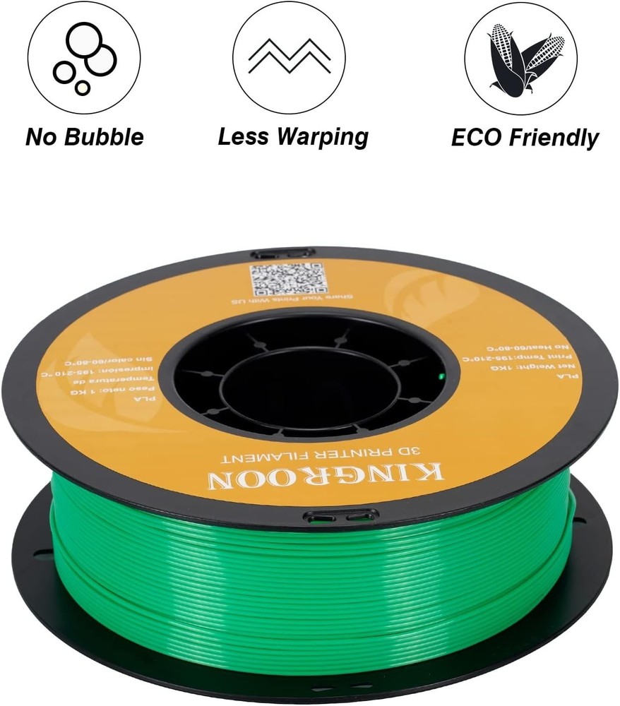 PLA 3D Printer , Dimensional Accuracy +/- 0.02 mm, 1 kg Spool2.2lbs, 1.75 mm，...