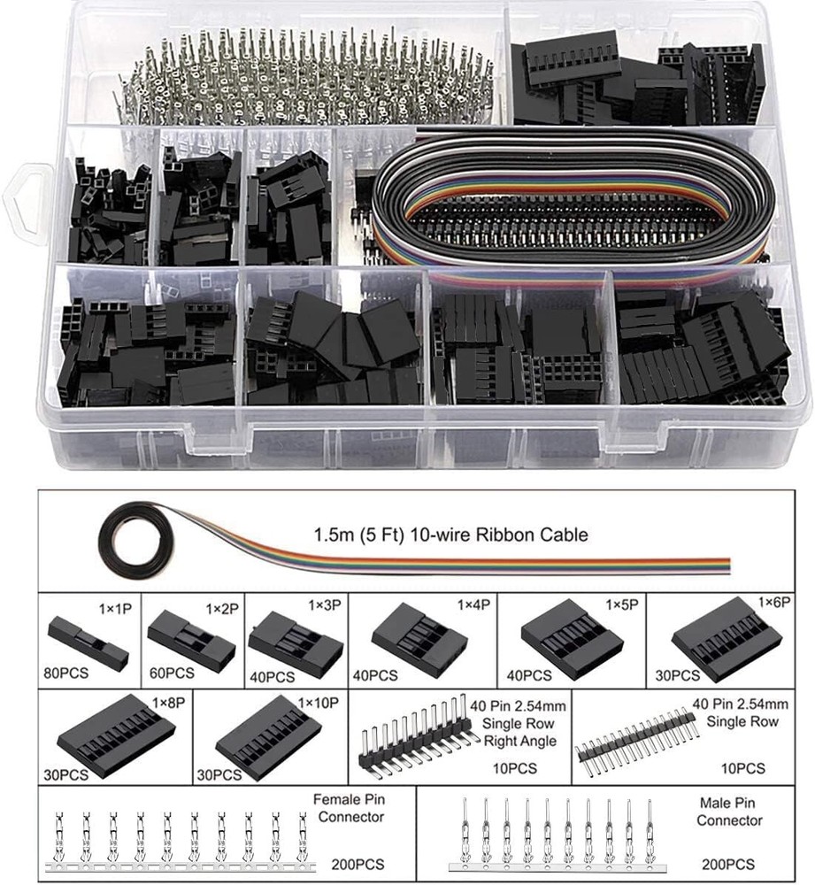 Professional Ratcheting Crimper with Extensive Connector Kit for DIY Electronics