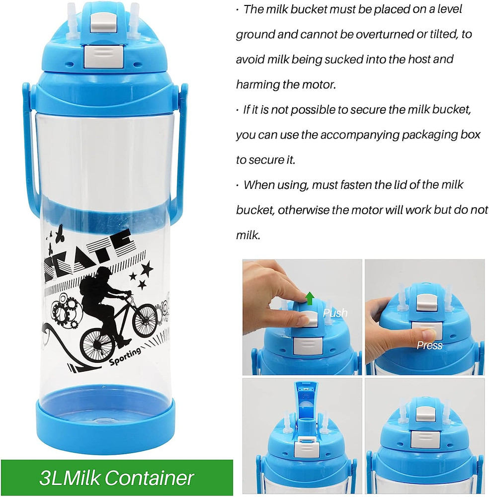 Cow Milking Machine Milker Electric Automatic Portable Adjustable Vacuum Pump