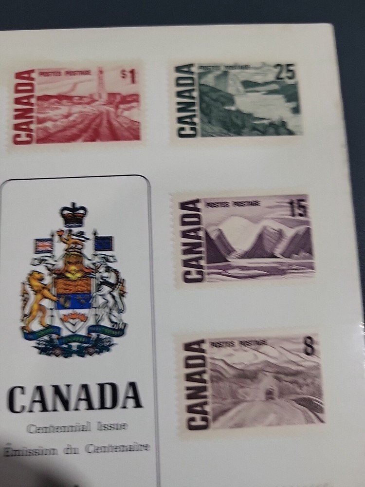 Canada Centennial Issue Stamp Sheet 1867-1967 Collector’s Stamp Sheet