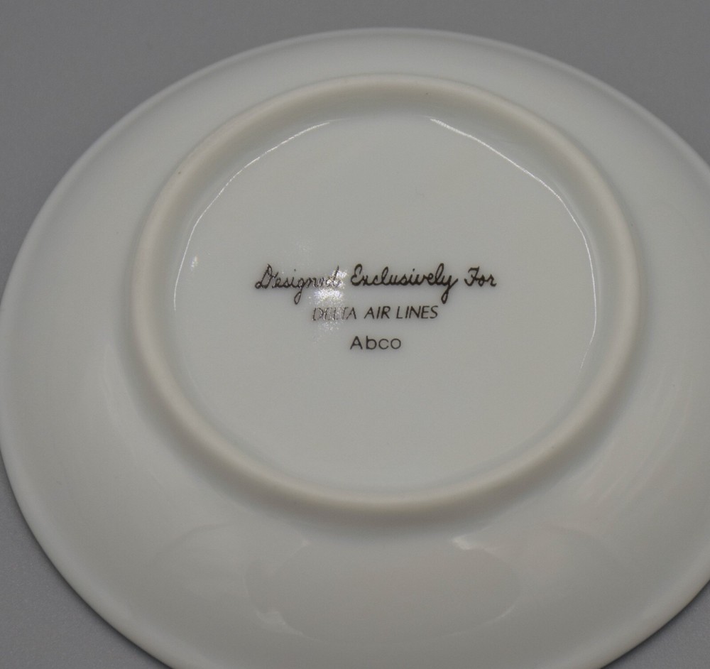 Delta Air Lines Butter Pat - First Class Gold Rope Pattern