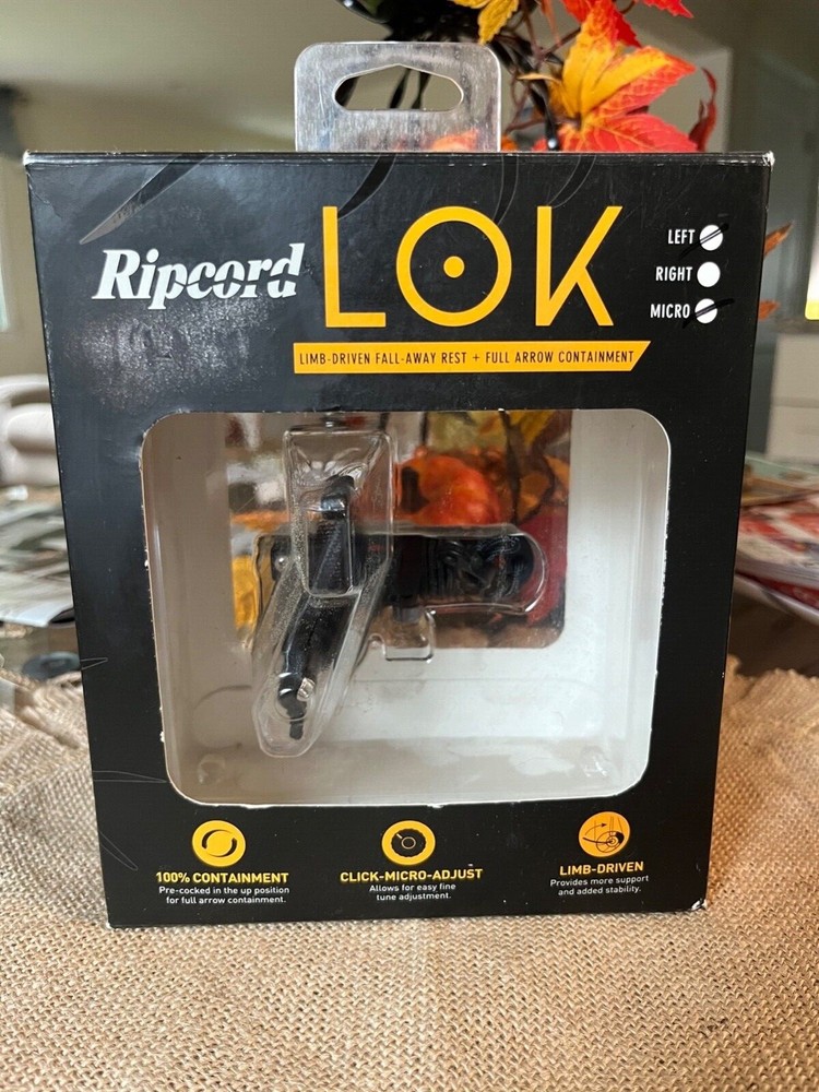 Ripcord Lok Arrow Rest Black LH