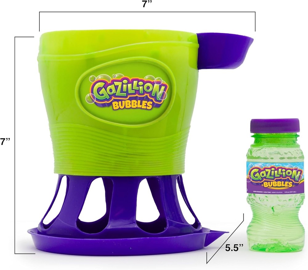Tornado Bubble Machine, Kids Toy Bubble Blower, 4500 Bubbles per Minute, Outd...