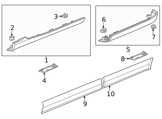 Genuine GM Rear Molding 85050423