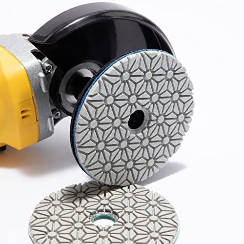 4" Diamond Polishing Pads 3 Step High Efficiency Abrasive Disc for 3 Steps