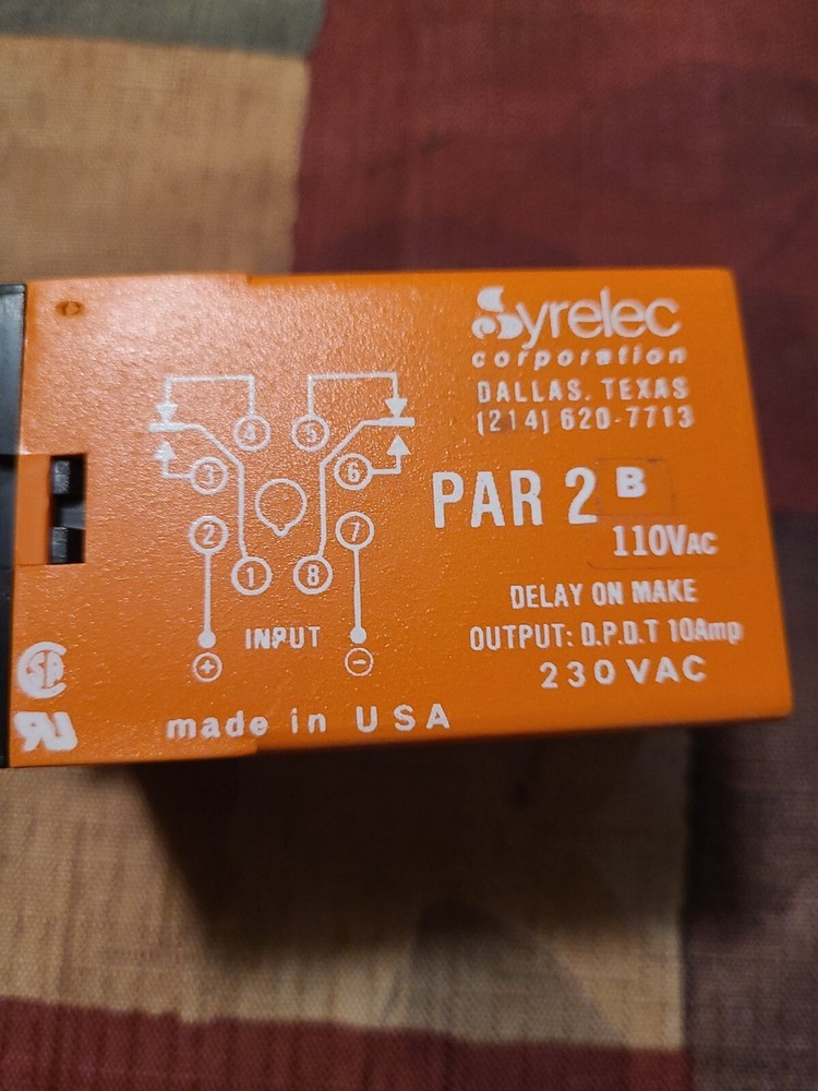 Crouzet Syrelec PAR2B Timer 12V DC 12d