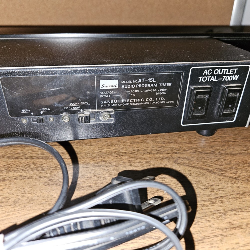 Sansui AT-15L - Digital Audio Program System Timer - Vintage Stereo Equipment