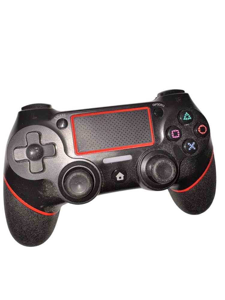 P4 Wireless Controller For Gaming Consoles  Black & Red