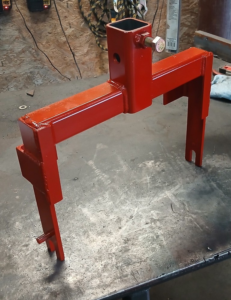 Painted Steiner/Ventrac Front Hitch Attatchment