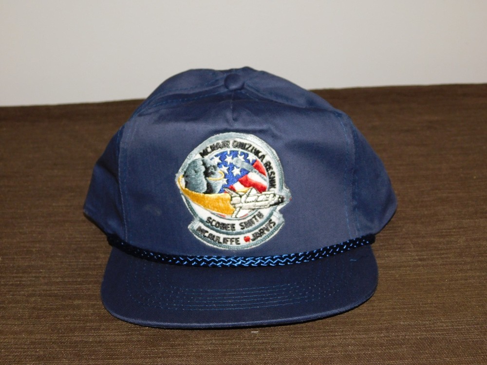 ASTRONAUTS SCOBEE SMITH MCAULIFFE JARVIS CHALLENGER SPACE SHUTTLE HAT NEW COND