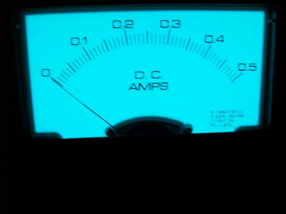 0-500 Ma. Dc.  EL METER  DAY / NIGHT VIEWING