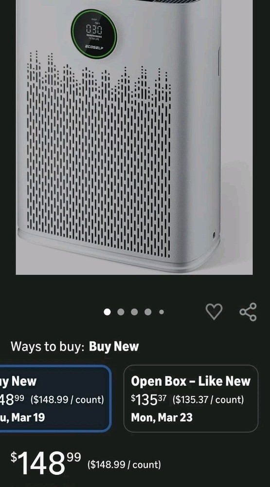 Ecoself Air Purifier Large Room