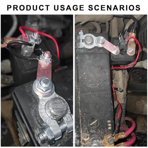 Remote Battery Disconnect Switch, 12V Top Post Negative Cut Off Switch with 2