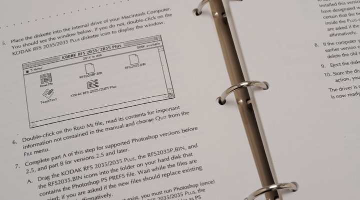 KODAK RFS 2035 SCANNER MANUAL & REFERENCE ITEMS