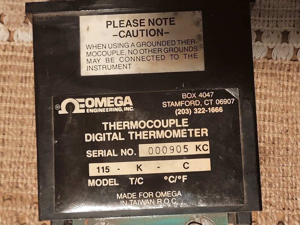 Vintage Omega Digital Thermocouple Thermometer & Temperature Controller