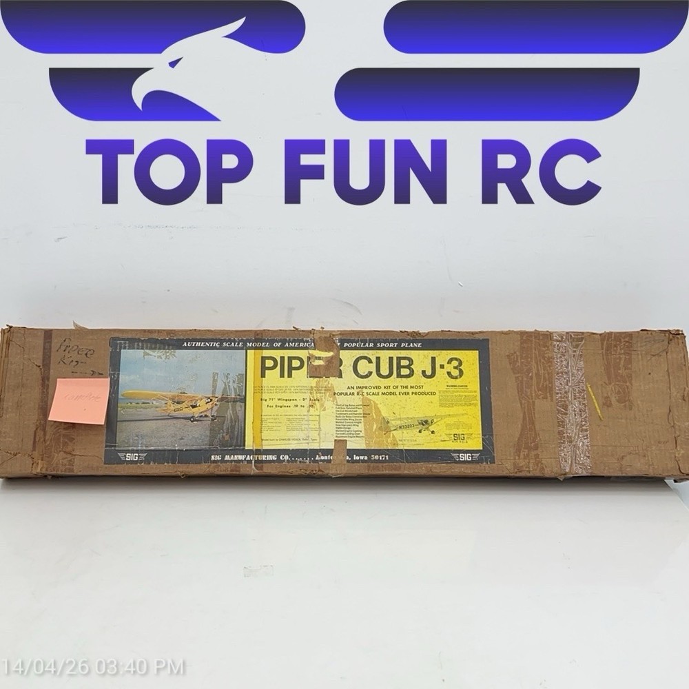 Piper Cub J3 71" Wingspan - 2" Scale RC Plane Kit