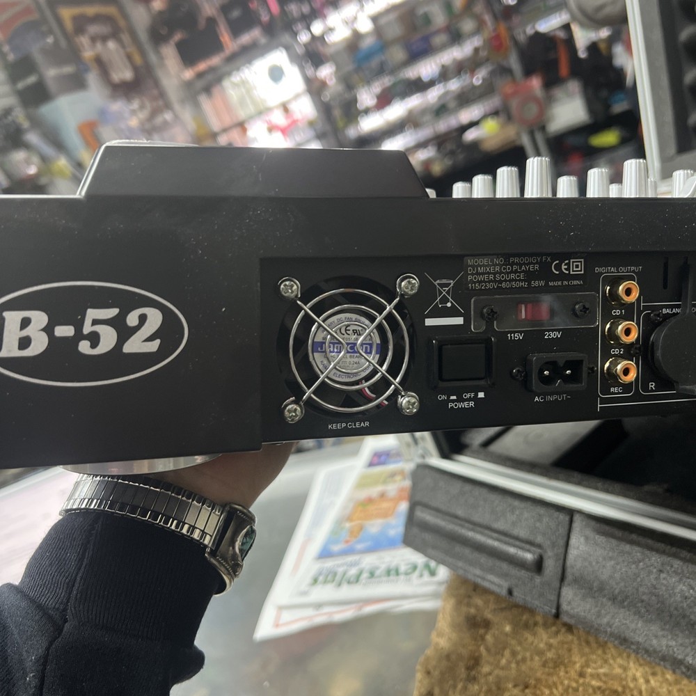 PRODIGY FX B-52 Professional Dual CD DJ Mixer Controller w/ Metal CASE