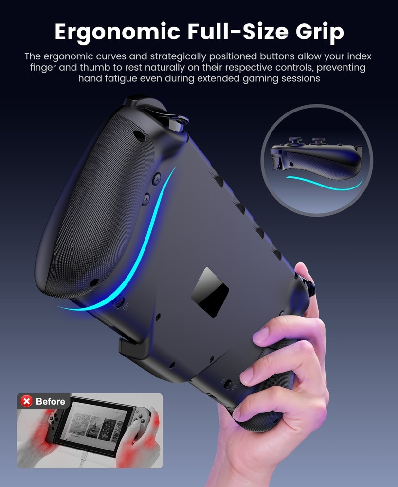 Wireless Handheld Grip Switch 2 Joycon Controller Gamepad for Nintendo Switch 2