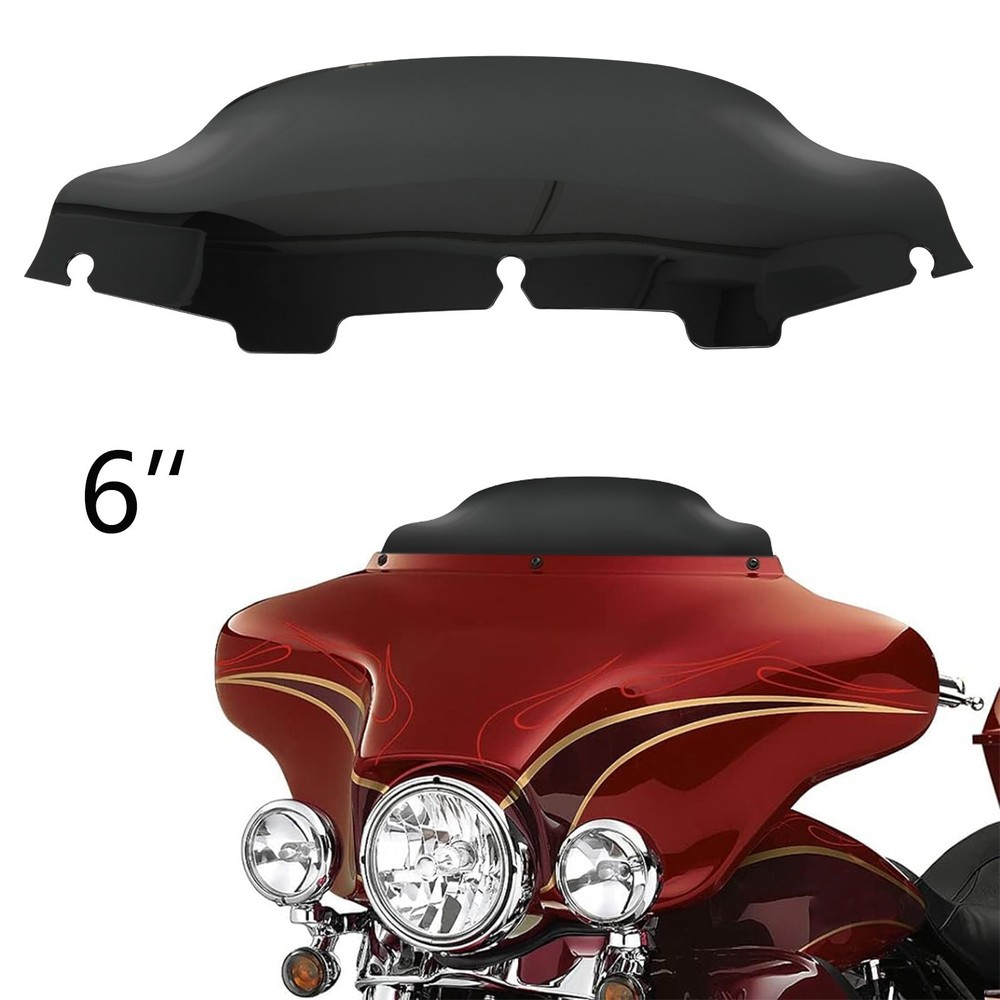 6" Windshield Windscreen For Harley FLHTCU Ultra Classic Electra Glide 1996-2013