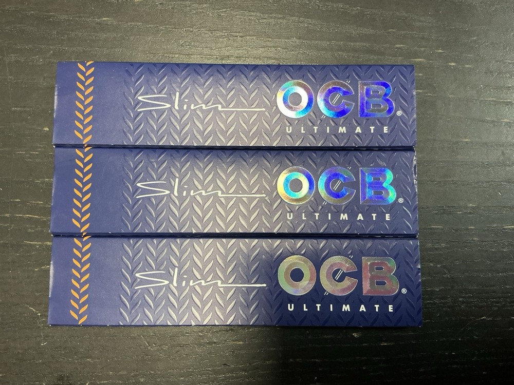 OCB Ultimate Slim Rolling Papers: 3 Packs - 96 Papers