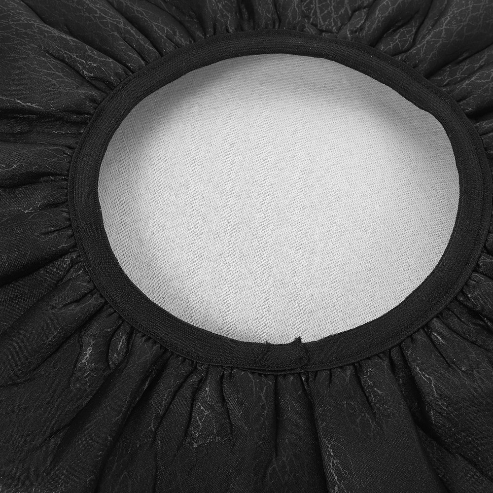 Round Stool Cover Black Slip Resistant Comfortable Protector