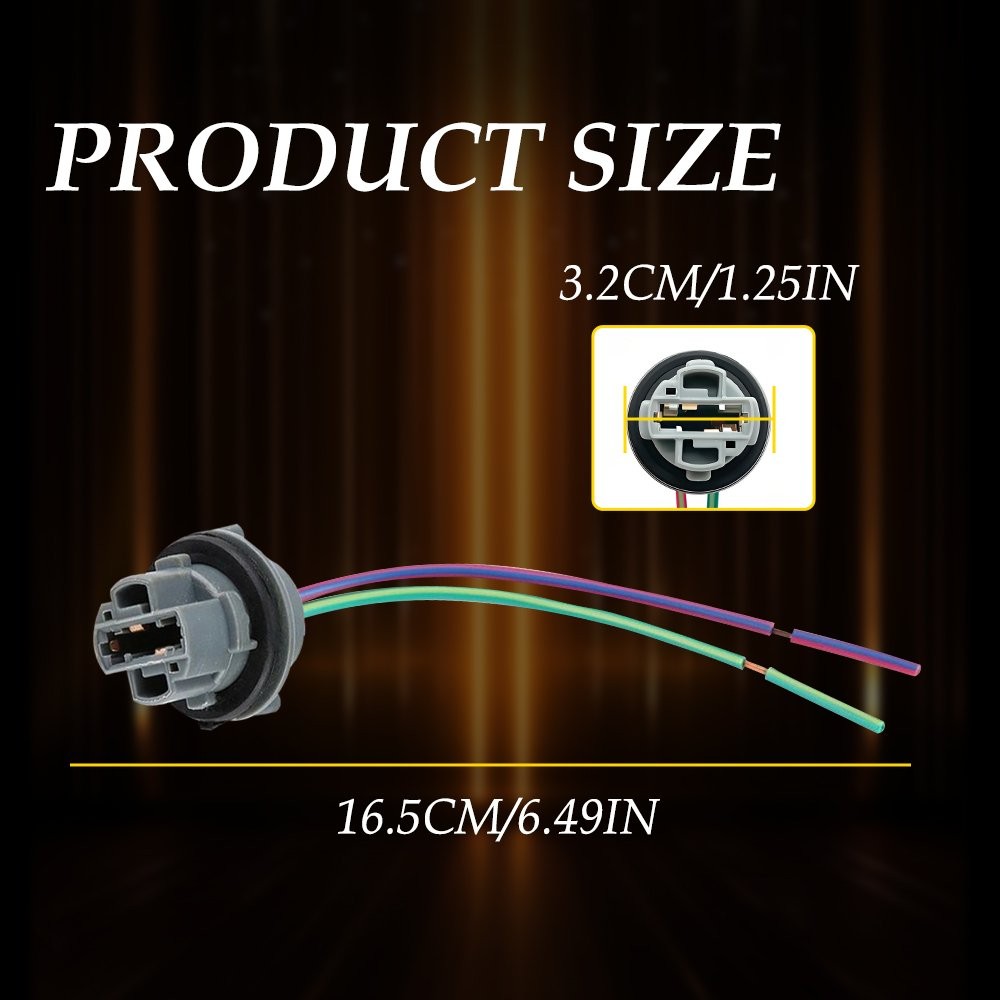 Universal Pigtail Wire Socket 7440 Female 992 Two Harness Signal Turn Brake Park