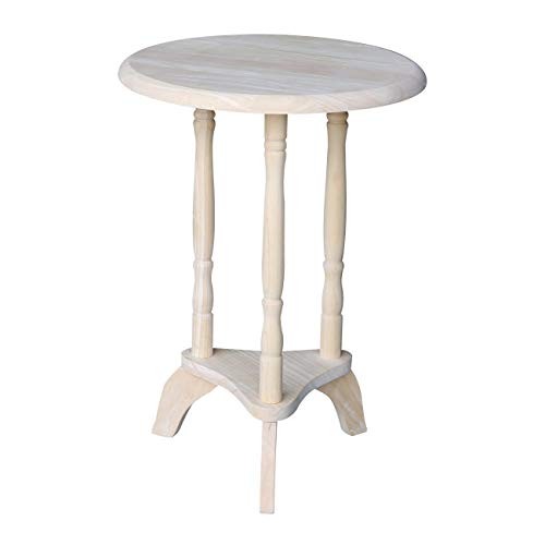International Concepts Round Plant Table, Unfinished