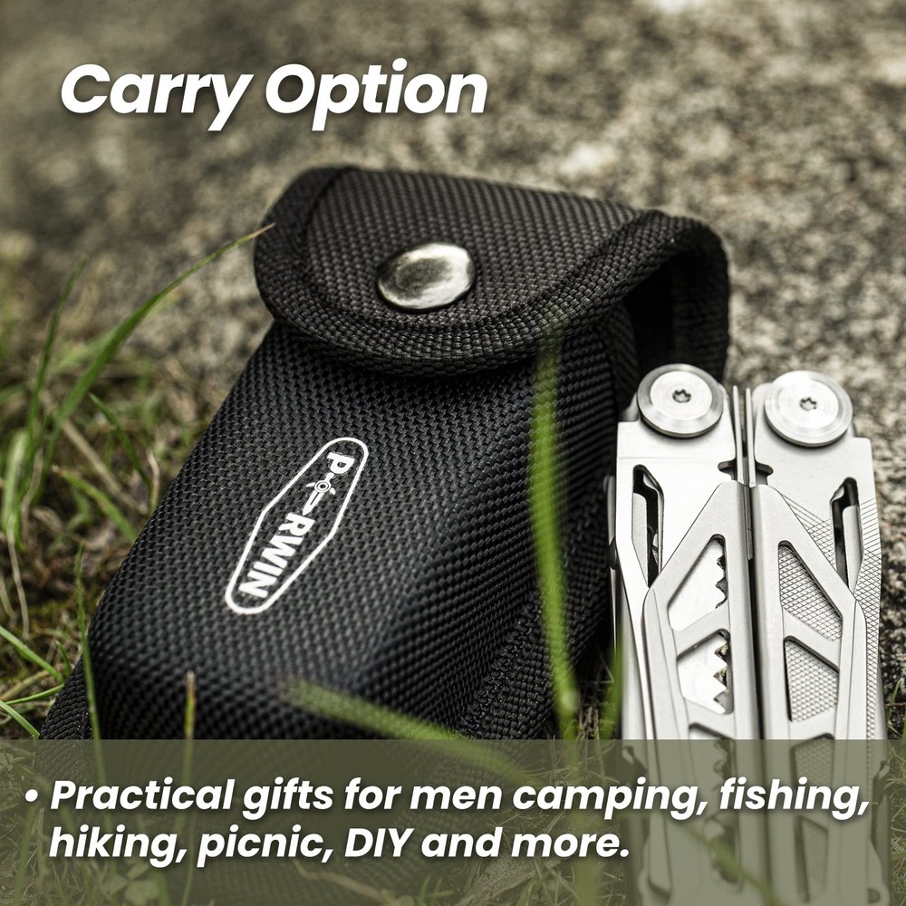 Multitool, 17-in-1 Stainless Steel Multi Tool Pliers with Self-Locking, Pocke...