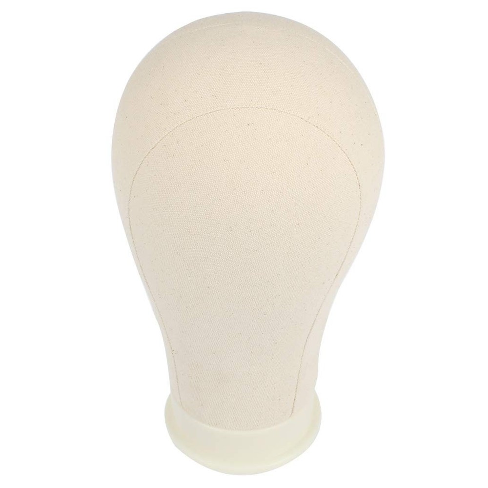 21"-24" Poly Canvas Block Head Professional Mannequin Canvas Head for Making,...
