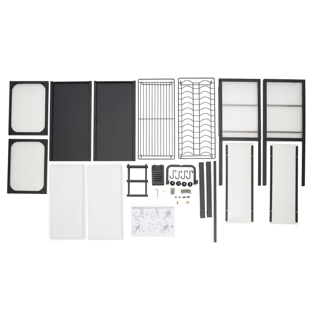 Iron Kitchen Storage Rack Vertical Microwave Oven Rack Kitchen Storage Shelf