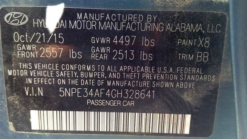 SONATA 2016 High Mounted Stop Light 1037085601