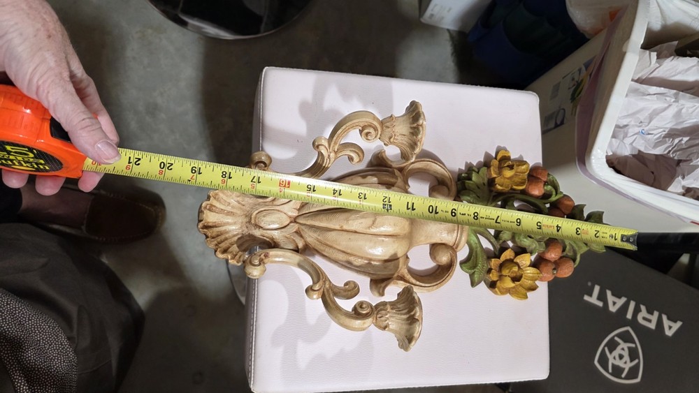 Vintage 1970's Plastic Wall Sconces