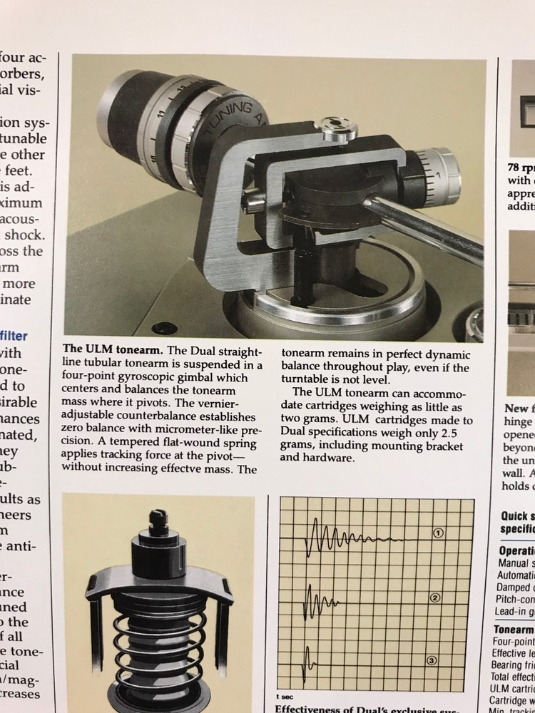 ORIGINAL DUAL 608 TURNTABLE SALES BROCHURE D124