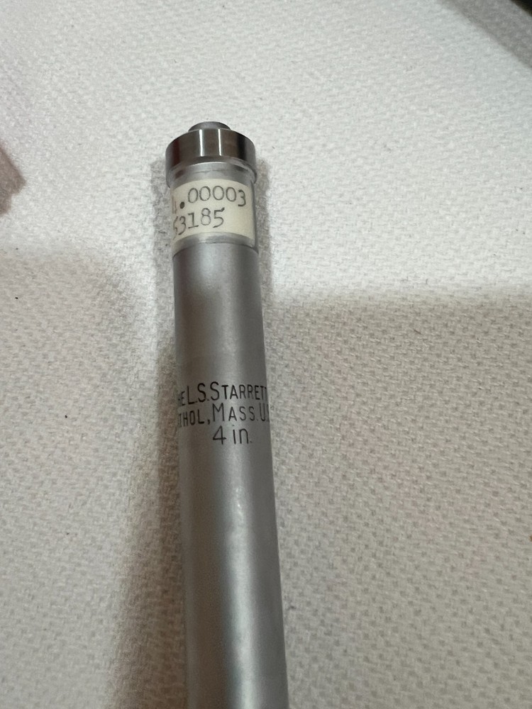Starrett Precision End Measuring Rod 4 " 244 with original box