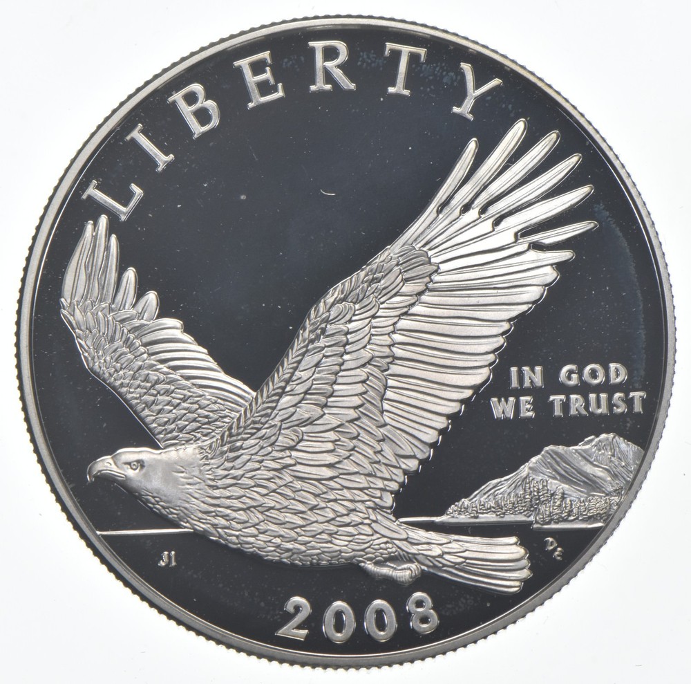 2008-P Proof American Bald Eagle Commemorative Silver Dollar $1