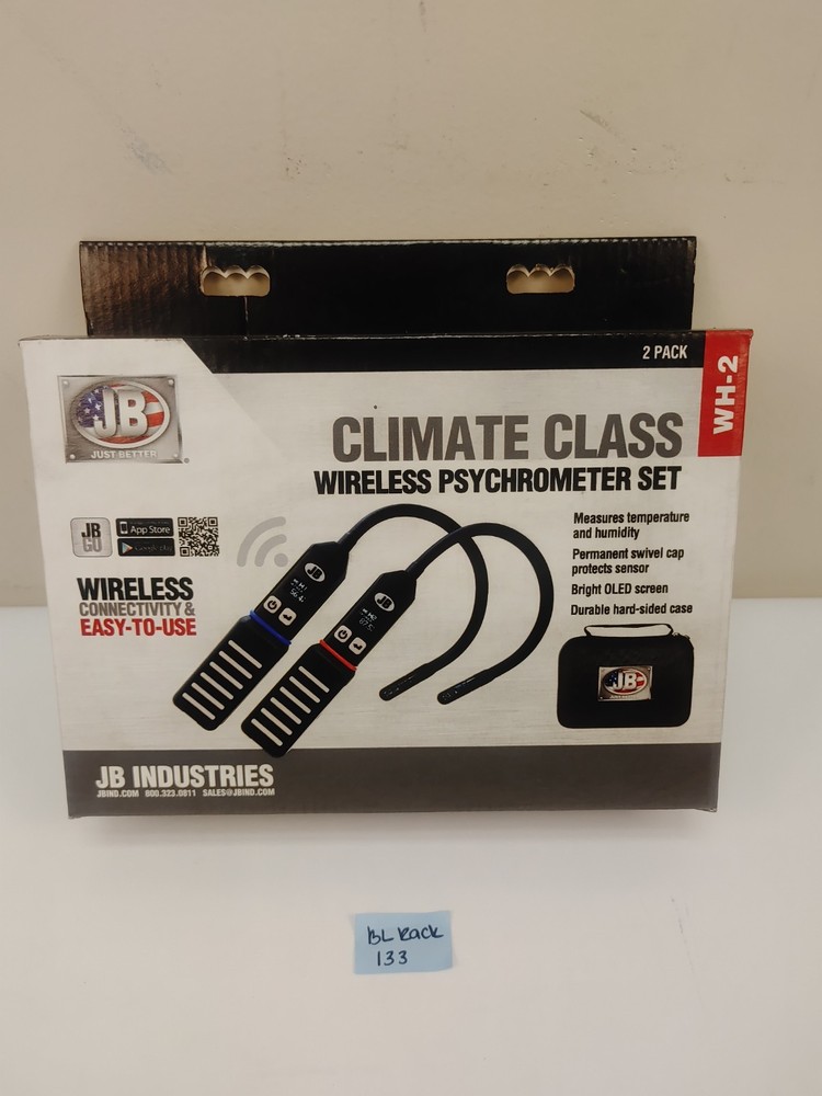 JB Industries WH-2 CLIMATE CLASS Psychrometers, 2 Pack
