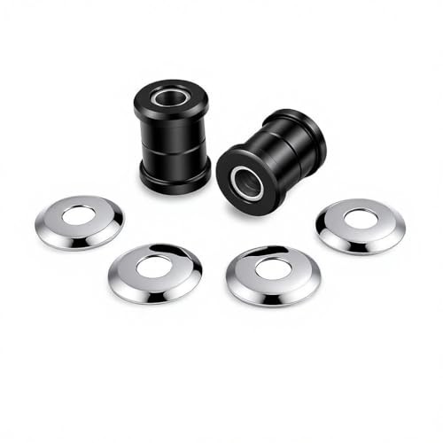 Polyurethane Handlebar Riser Bushings Black Urethane fr Harley Chrome#Black