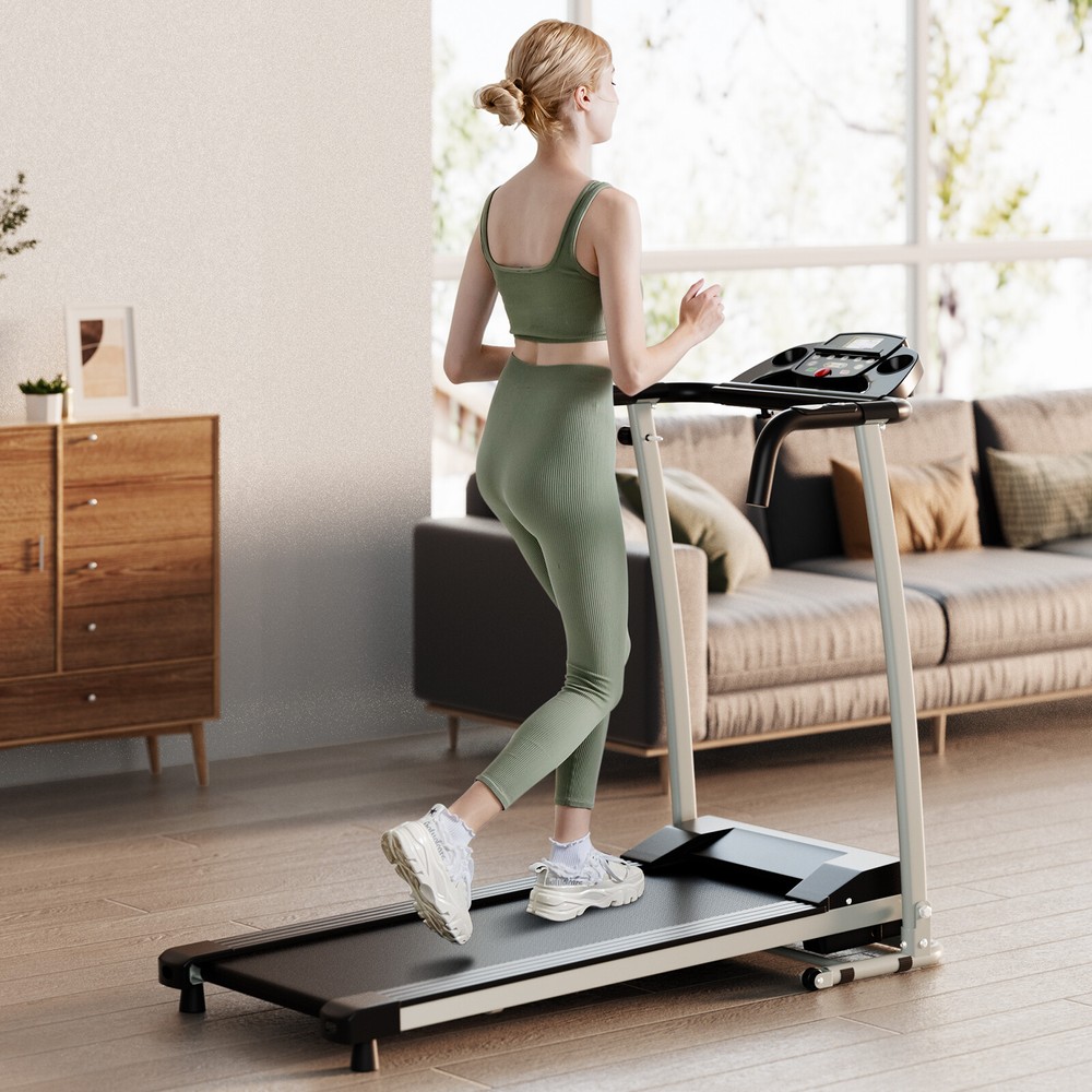 Folding 2 HP Treadmill Motorized Running Machine 12 Preset Program & LCD Display