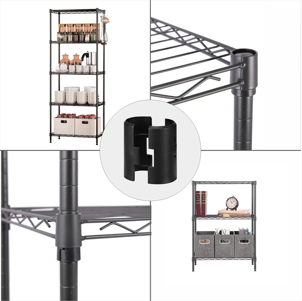 Wire Shelf Clips Plastic Shelf Lock Clip For 25mm Posts