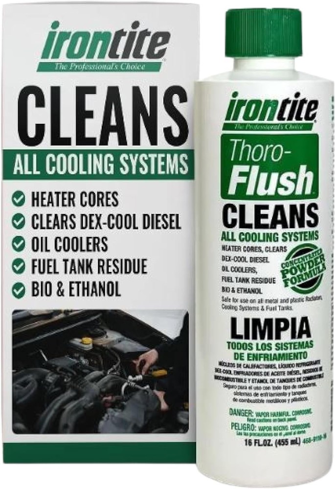 Thoro-Flush Coolant System Cleaner - 16oz Powder for Optimal Engine Performance