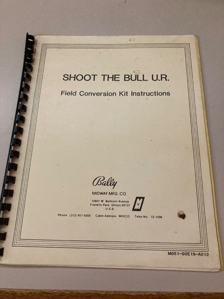 Shoot the Bull UR Field Conversion Kit Manual