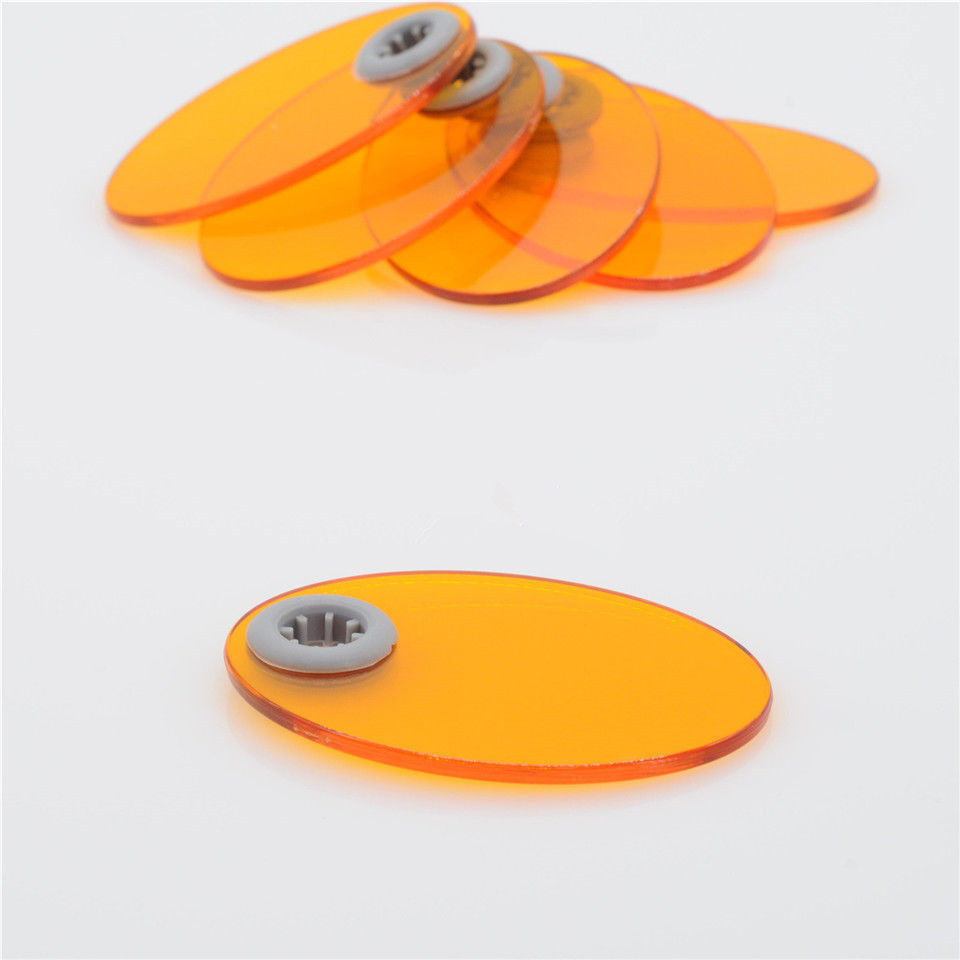5x Dental Light Protective Shield For Cure Light Curing UV Plate Board Oval