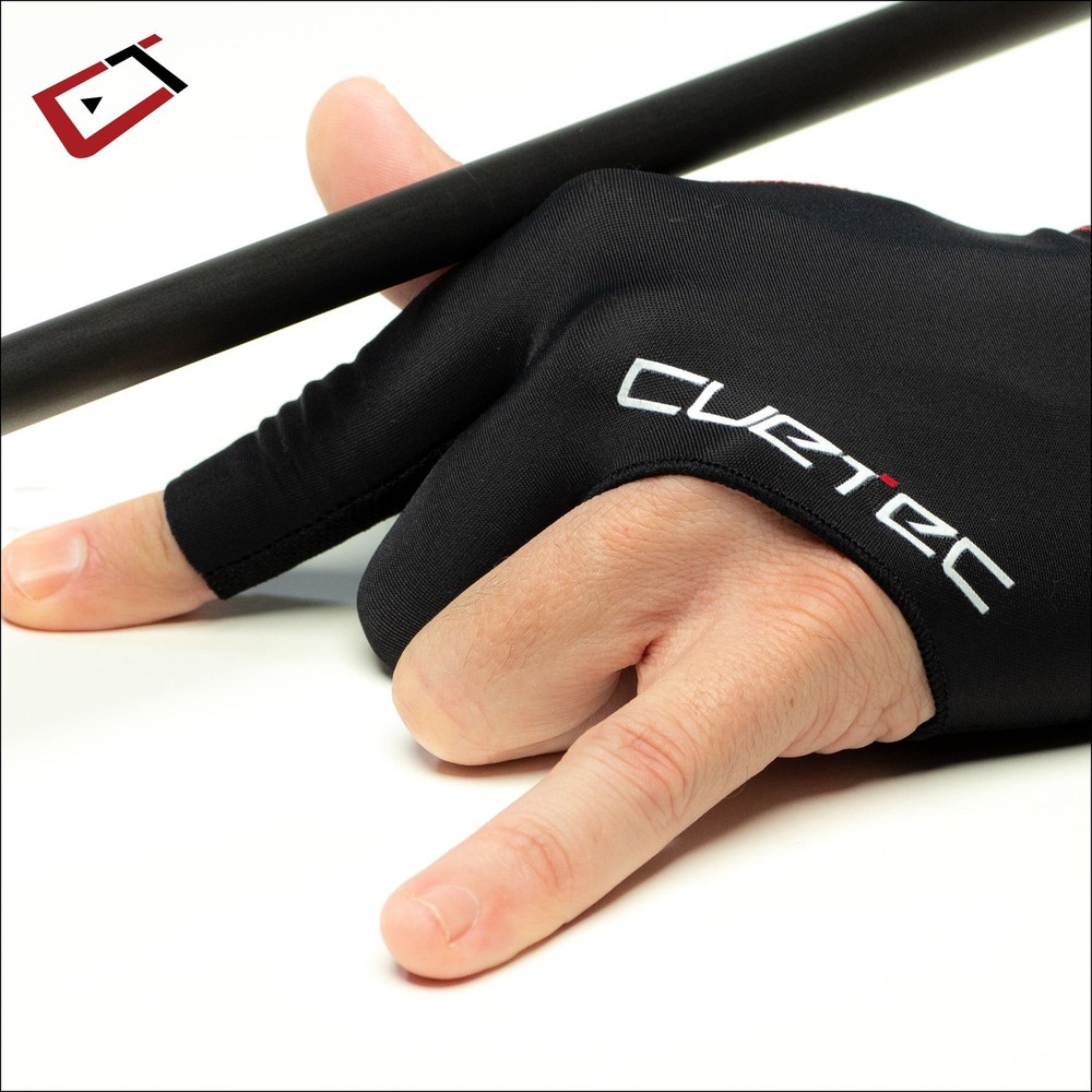 Cuetec AXIS Pool/Billiards Black Glove; Right Bridge Hand, Large